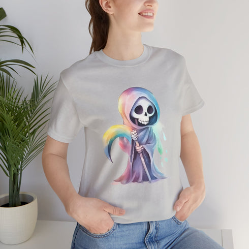 Cute Colorful Reaper - Short Sleeve Tee